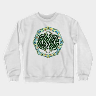 Celtic Dragons and Birds Crewneck Sweatshirt